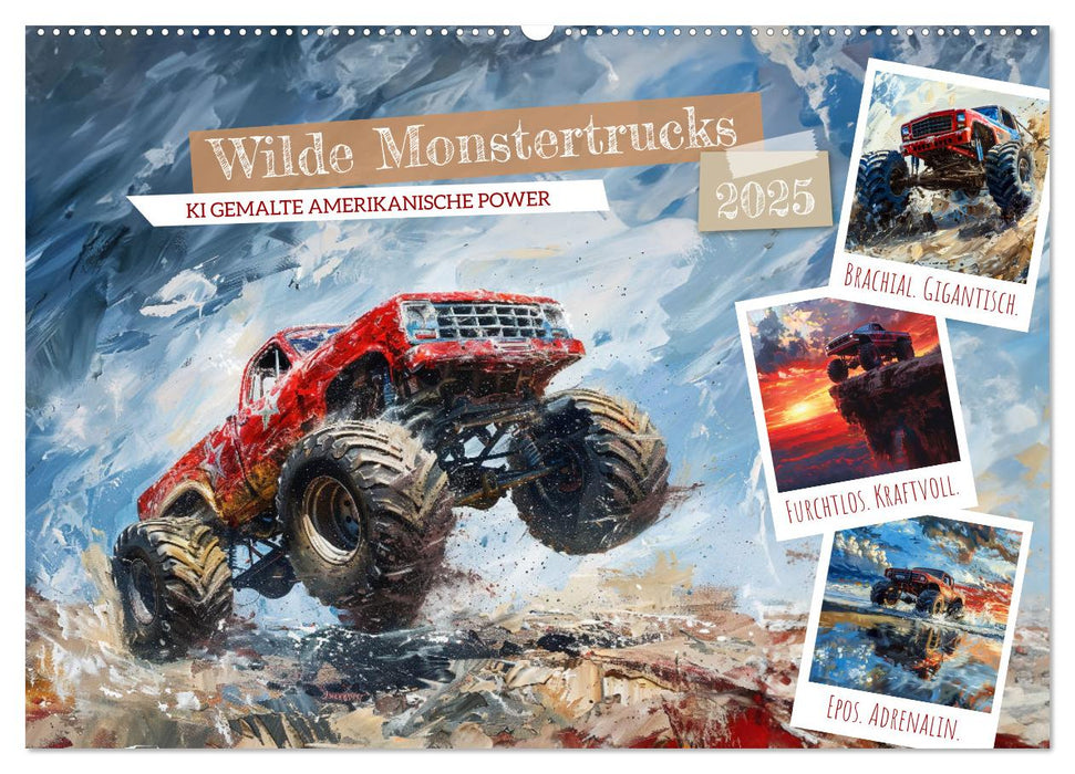 Wilde Monstertrucks (CALVENDO Wandkalender 2025)