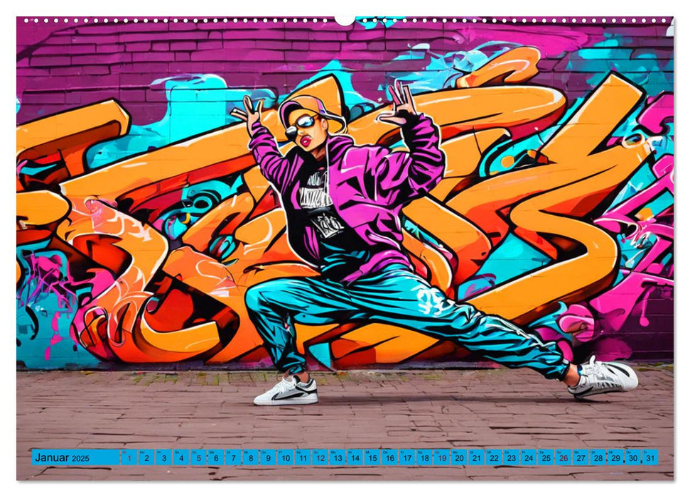 Lebensart Hip Hop (CALVENDO Premium Wandkalender 2025)
