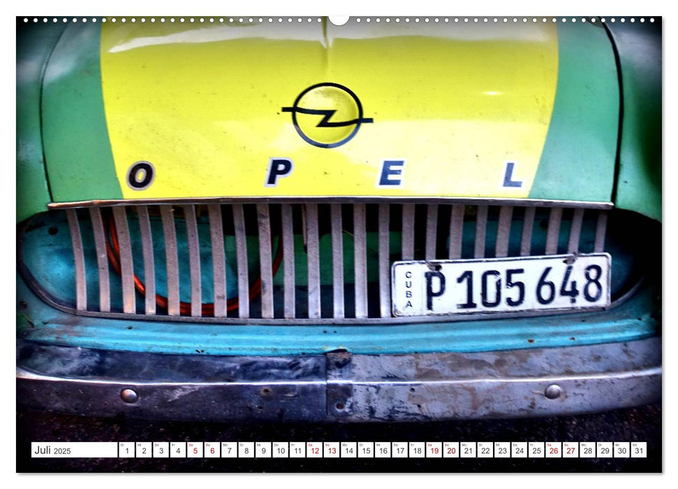 El Capitán - Der Opel Kapitän in Kuba (CALVENDO Premium Wandkalender 2025)