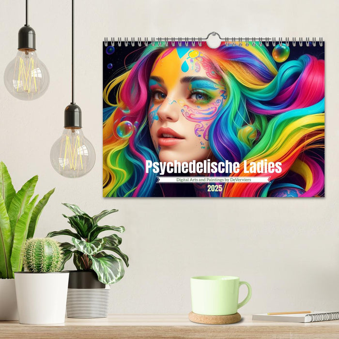 Psychedelische Ladies (CALVENDO Wandkalender 2025)