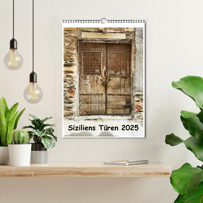 Siziliens Türen (CALVENDO Wandkalender 2025)