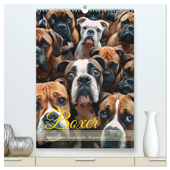Boxer - Liebenswerte Kasperköpfe (CALVENDO Premium Wandkalender 2025)