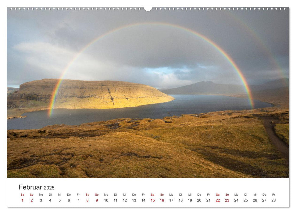 FÄRÖER INSELN - Herbstlichter (CALVENDO Wandkalender 2025)