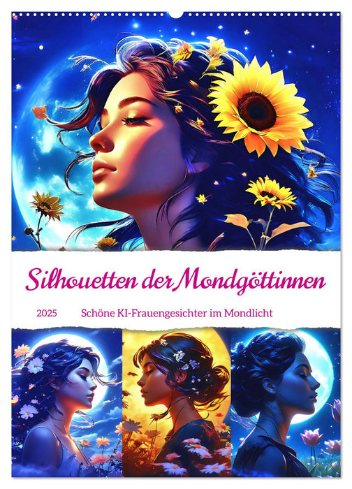 Silhouetten der Mondgöttinnen (CALVENDO Wandkalender 2025)