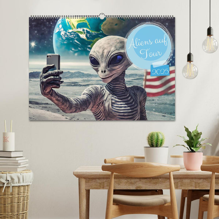 Aliens auf Tour (CALVENDO Wandkalender 2025)