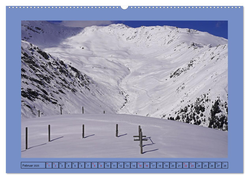 Winterwanderung in den Tuxer Alpen (CALVENDO Wandkalender 2025)