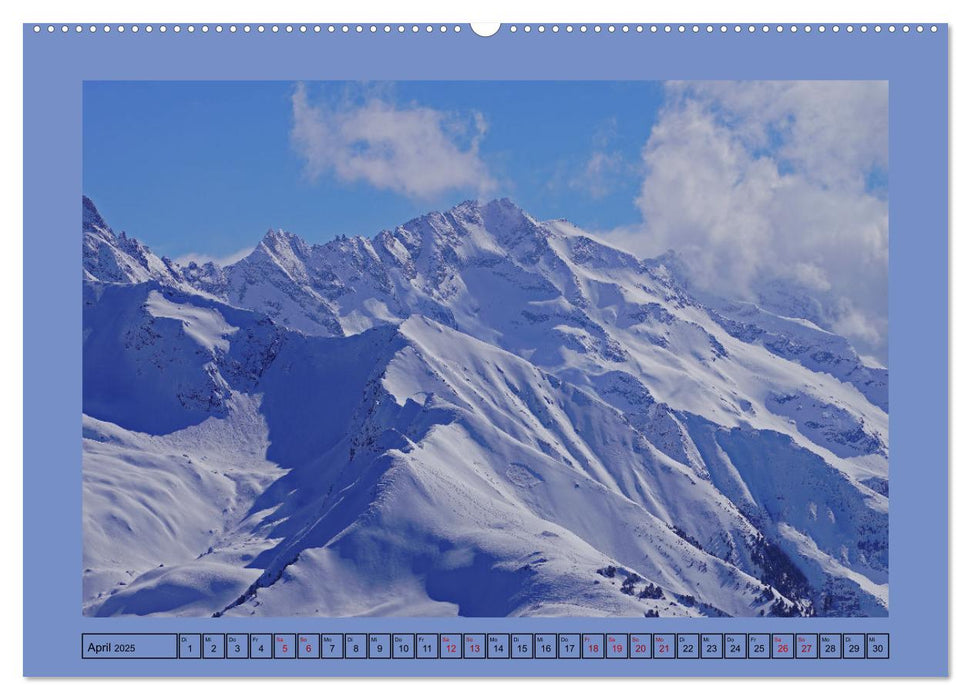 Winterwanderung in den Tuxer Alpen (CALVENDO Premium Wandkalender 2025)