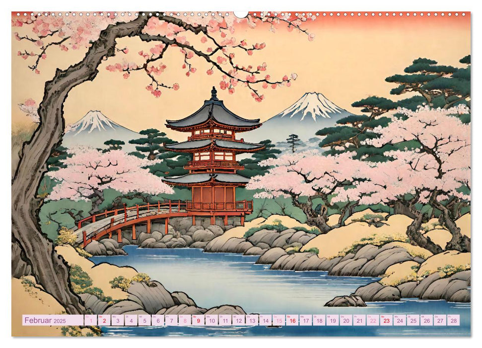 Hanami in Japan (CALVENDO Premium Wandkalender 2025)