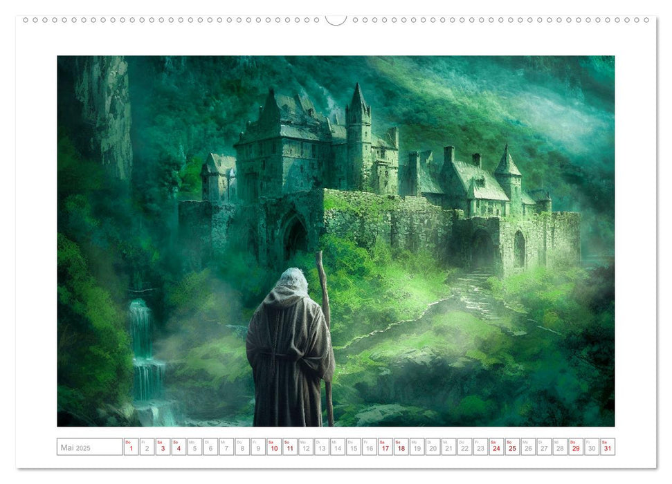 Die Reise des Magiers (CALVENDO Wandkalender 2025)