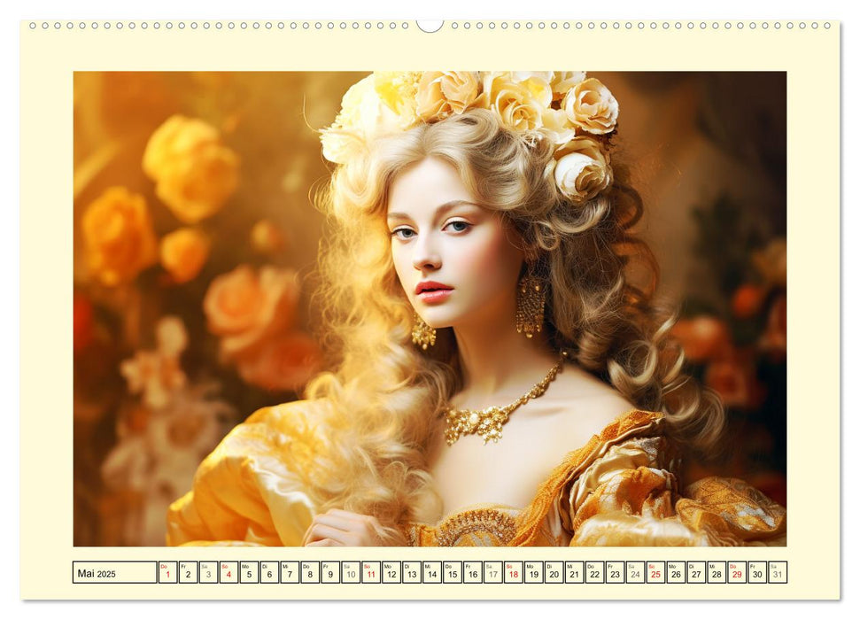 Barocke Anmut. Romantik und Grazie im 17. Jahrhundert (CALVENDO Premium Wandkalender 2025)