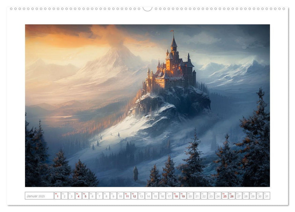 Die Reise des Magiers (CALVENDO Premium Wandkalender 2025)