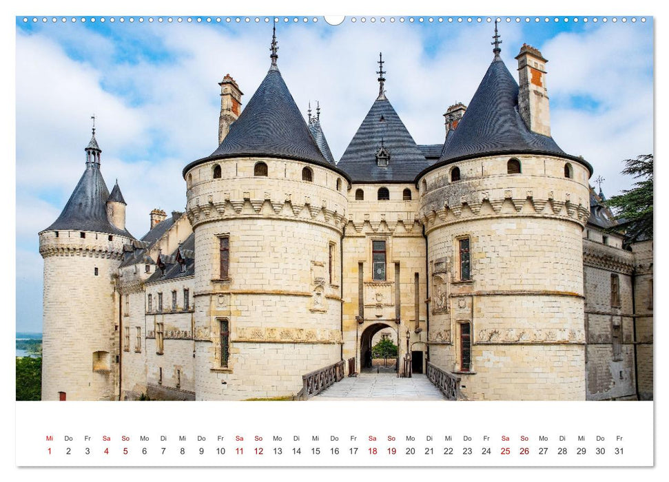 Schlösser der Loire (CALVENDO Wandkalender 2025)