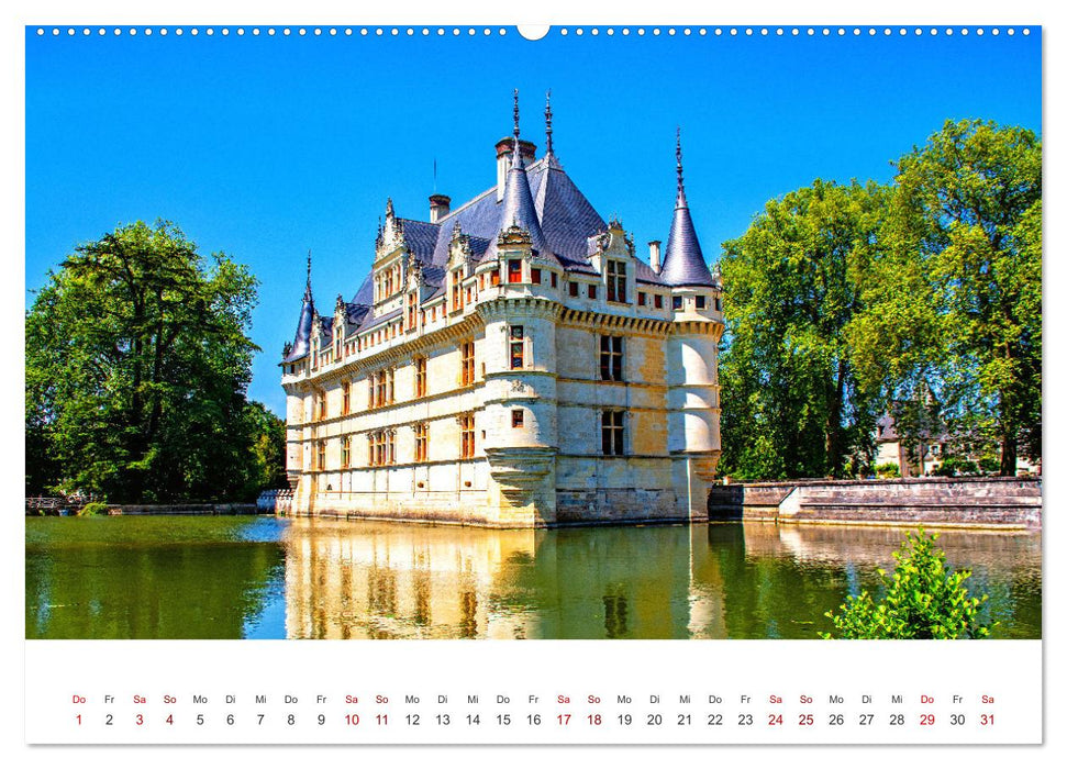 Schlösser der Loire (CALVENDO Wandkalender 2025)