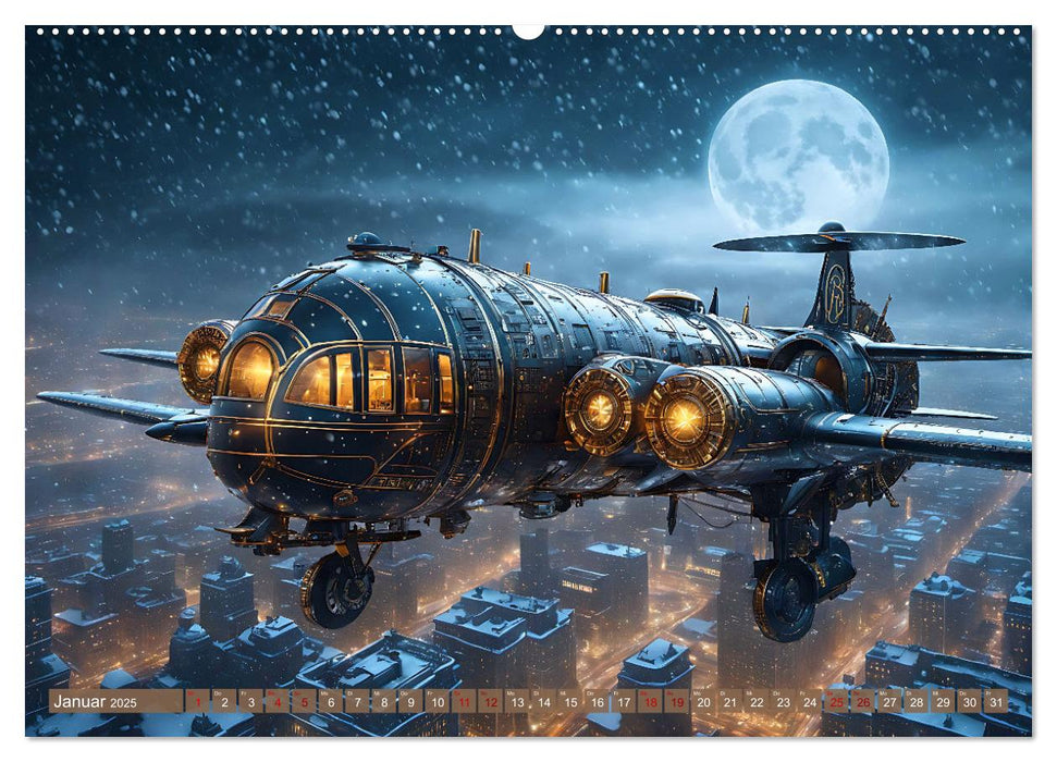 Steampunk Maschinenwelt (CALVENDO Wandkalender 2025)