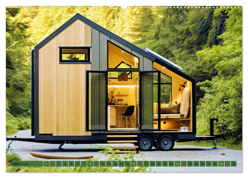 Tiny Houses - wohnen auf kleinstem Raum (CALVENDO Premium Wandkalender 2025)
