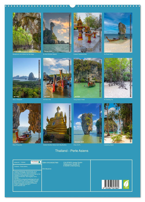 Thailand - Perle Asiens (CALVENDO Premium Wandkalender 2025)