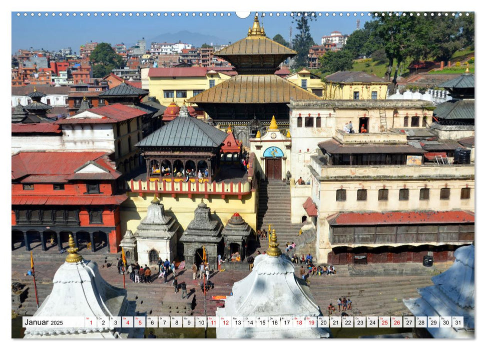 KATHMANDU, Nepals Hauptstadt (CALVENDO Wandkalender 2025)