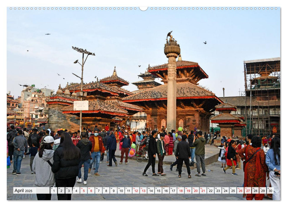 KATHMANDU, Nepals Hauptstadt (CALVENDO Premium Wandkalender 2025)
