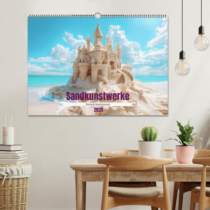 Sandkunstwerke - Einfach faszinierend (CALVENDO Wandkalender 2025)