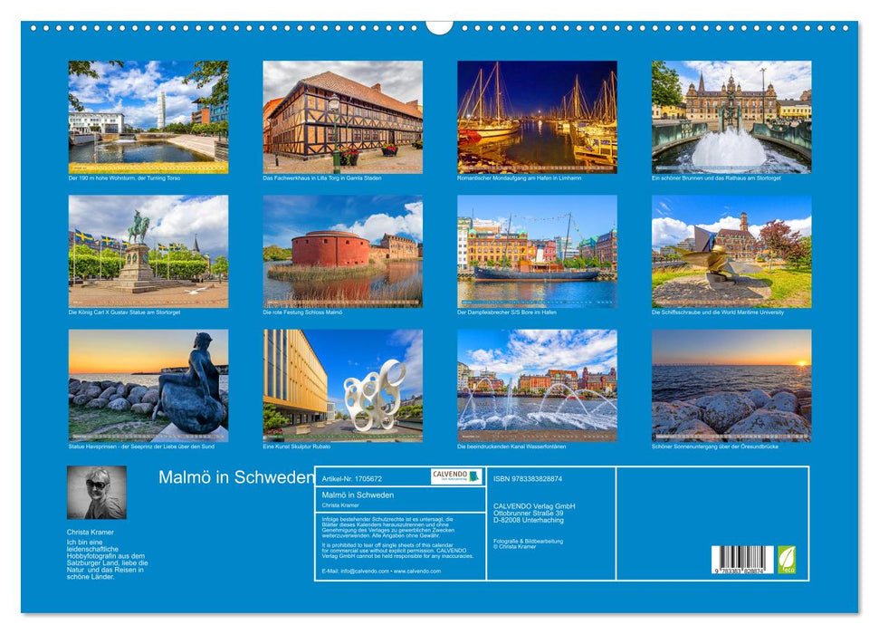 Malmö in Schweden (CALVENDO Wandkalender 2025)