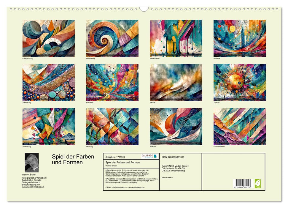 Spiel der Farben und Formen (CALVENDO Wandkalender 2025)
