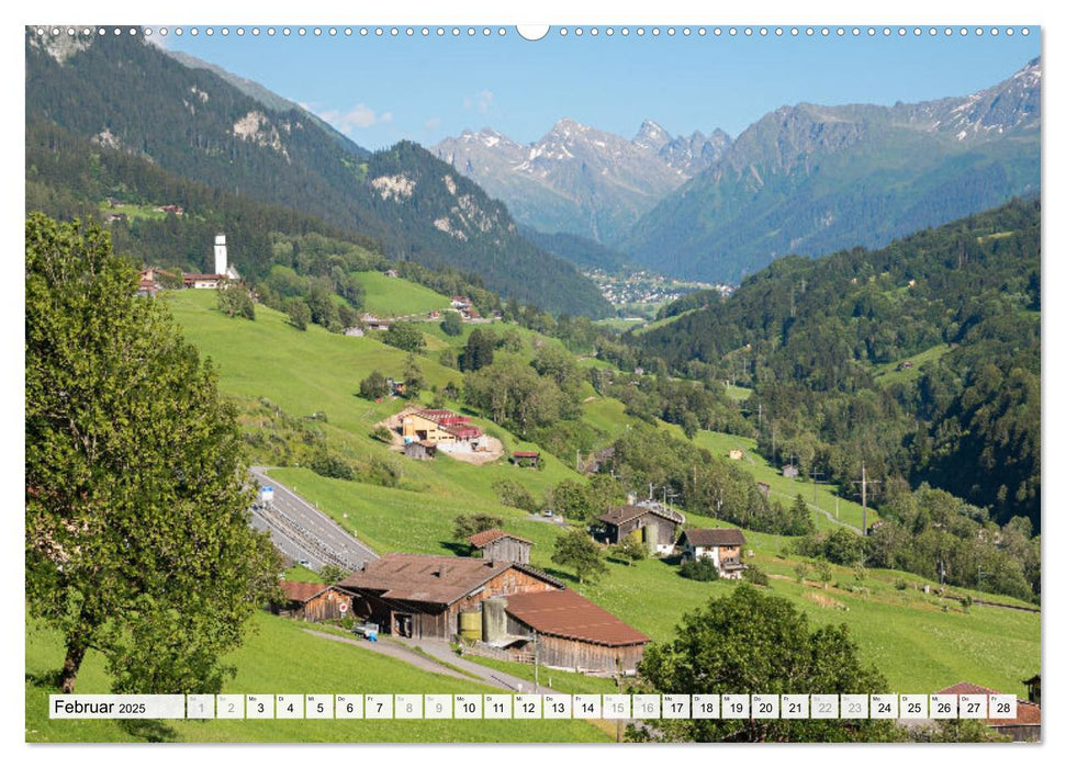 Graubündner Landschaften (CALVENDO Premium Wandkalender 2025)