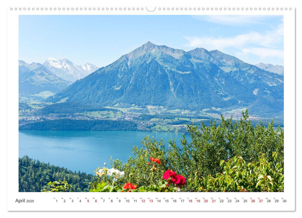 Unterwegs in der Schweiz: Wandern zu märchenhaften Bergen und Seen (CALVENDO Wandkalender 2025)