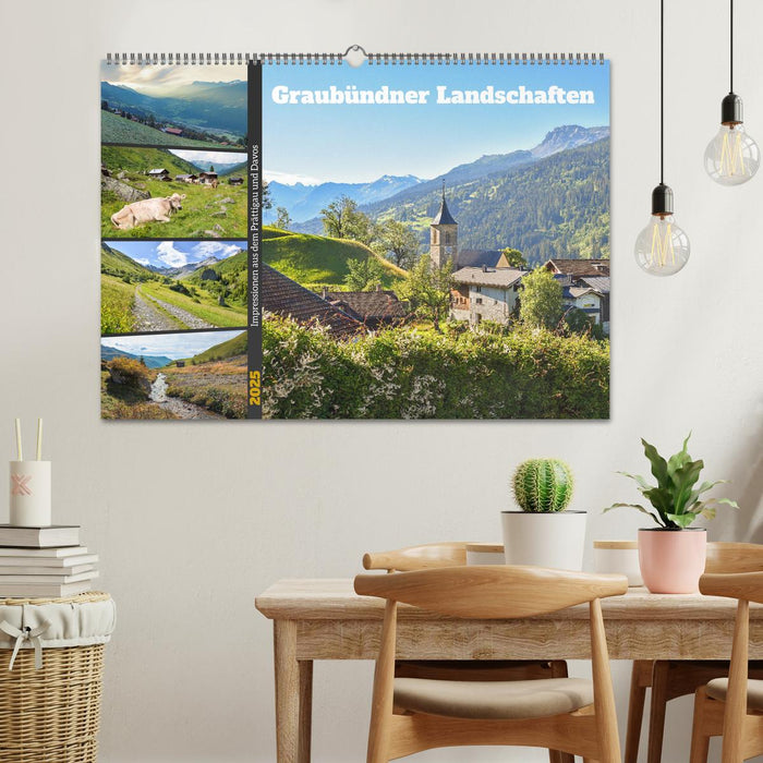 Graubündner Landschaften (CALVENDO Wandkalender 2025)