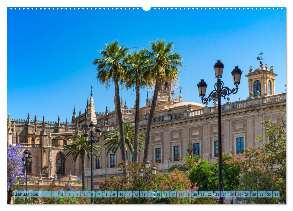 Sevilla - Unterwegs in Spanien (CALVENDO Wandkalender 2025)