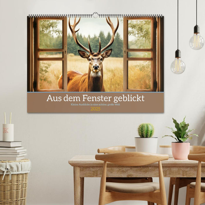 Aus dem Fenster geblickt (CALVENDO Wandkalender 2025)