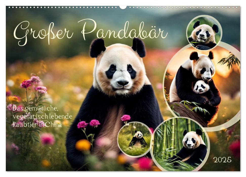 Großer Pandabär (CALVENDO Wandkalender 2025)