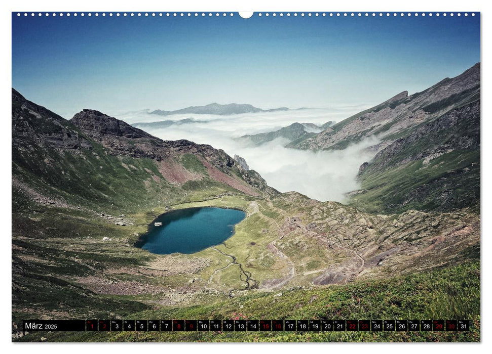 GR 10 Fernwanderweg durch die französischen Pyrenäen (CALVENDO Wandkalender 2025)