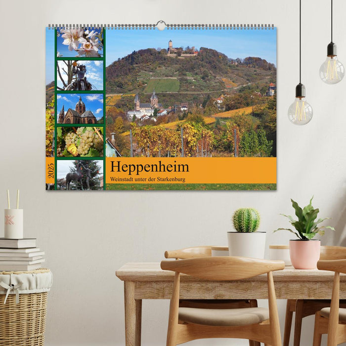 Heppenheim - Weinstadt unter der Starkenburg (CALVENDO Wandkalender 2025)