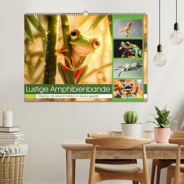 Lustige Amphibienbande (CALVENDO Wandkalender 2025)