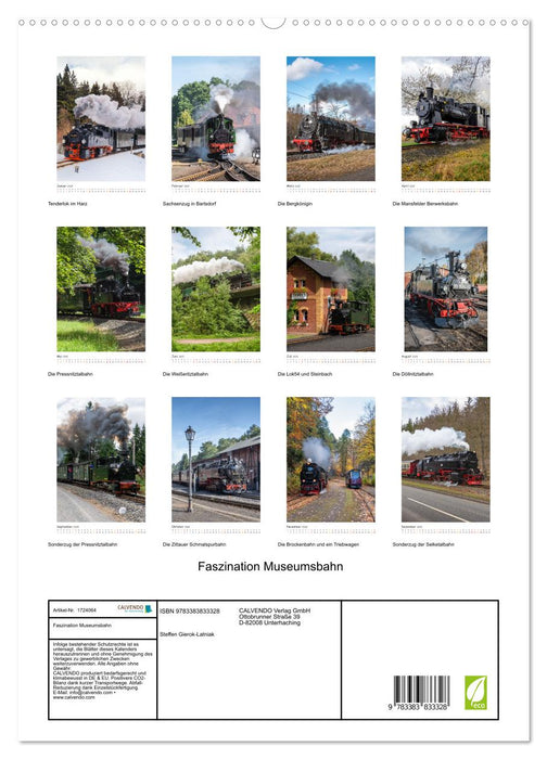 Faszination Museumsbahn (CALVENDO Premium Wandkalender 2025)