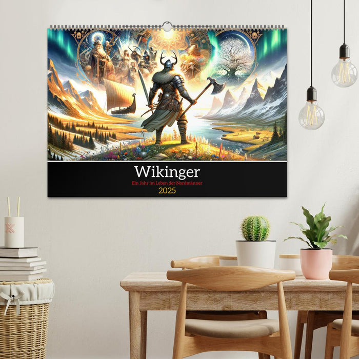 Wikinger - Ein Jahr im Leben der Nordmänner (CALVENDO Wandkalender 2025)