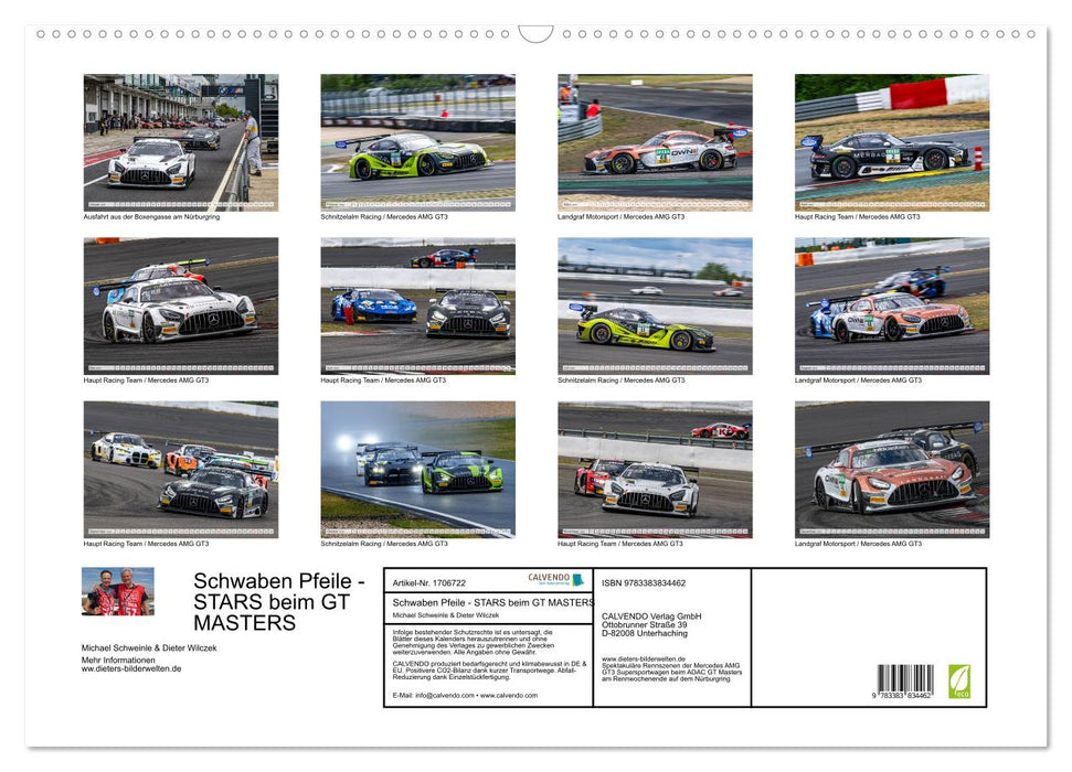 Schwaben Pfeile - STARS beim GT MASTERS (CALVENDO Wandkalender 2025)