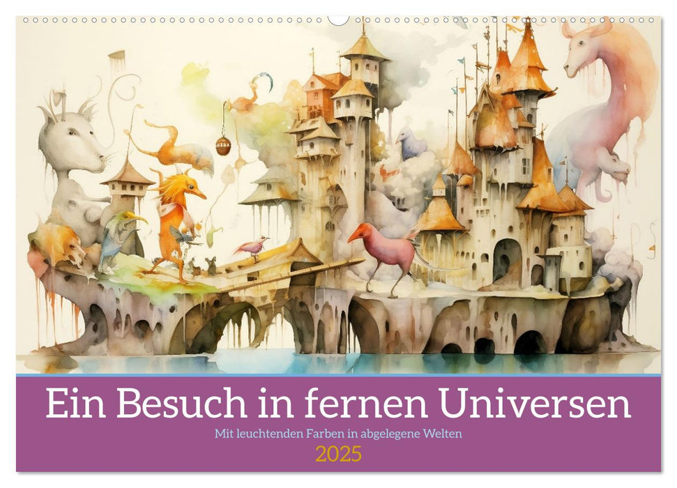 Ein Besuch in fernen Universen (CALVENDO Wandkalender 2025)