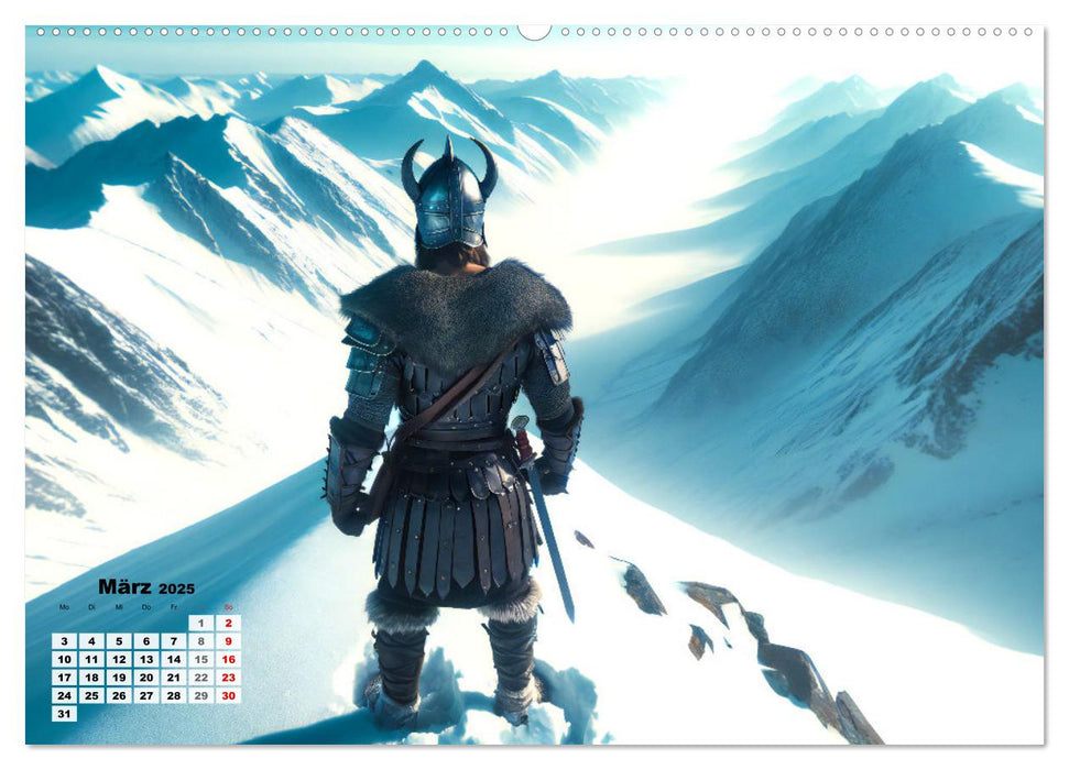 Wikinger - Ein Jahr im Leben der Nordmänner (CALVENDO Premium Wandkalender 2025)