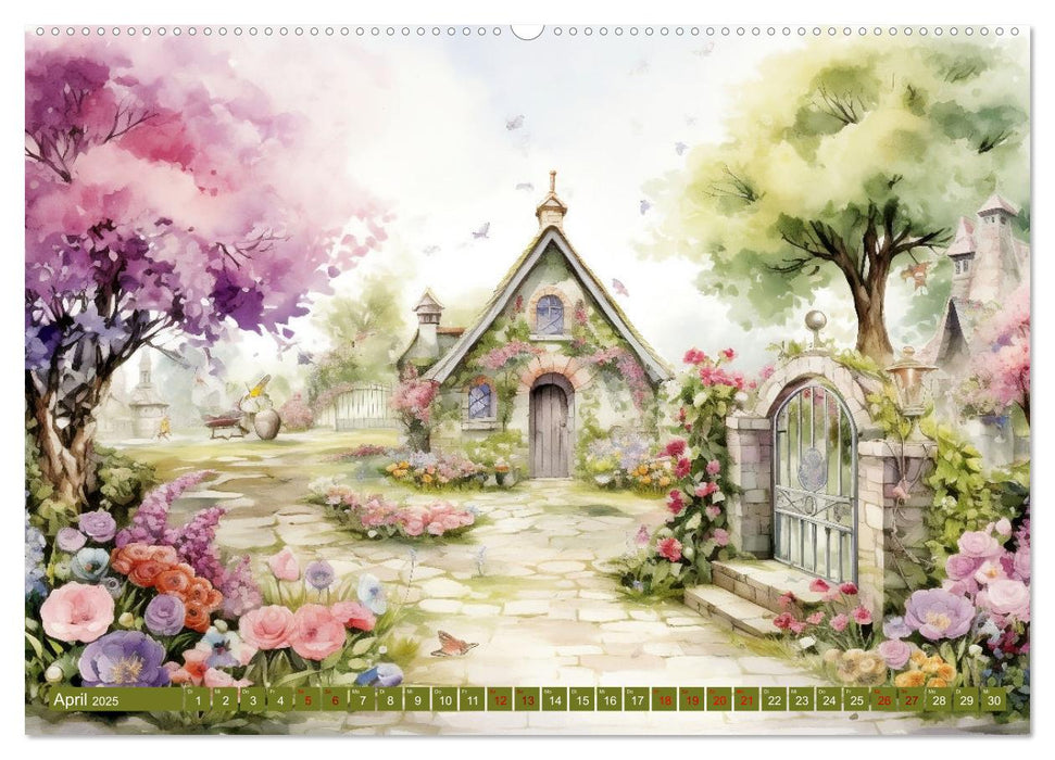 Lauschige Gartenecken (CALVENDO Wandkalender 2025)