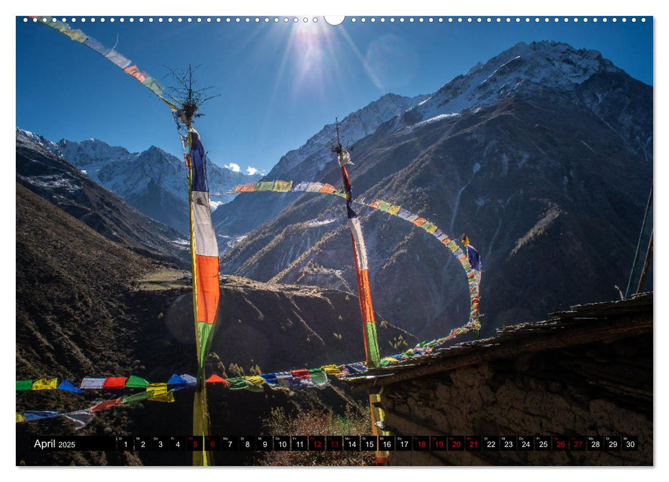 Nepal Tsum Valley - Tal des Glücks (CALVENDO Premium Wandkalender 2025)