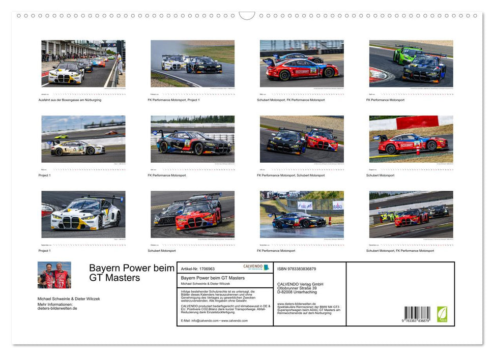 Bayern Power beim GT Masters (CALVENDO Wandkalender 2025)