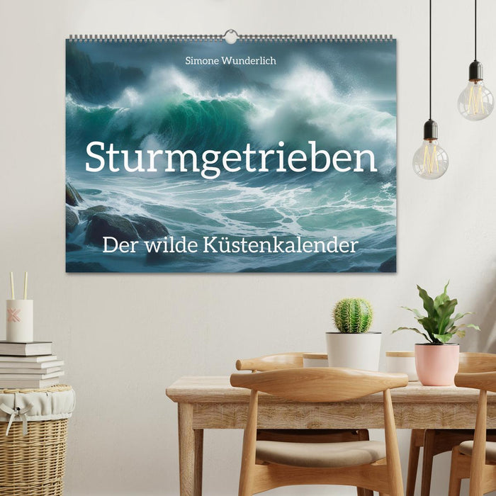 Sturmgetrieben - Der wilde Küstenkalender (CALVENDO Wandkalender 2025)