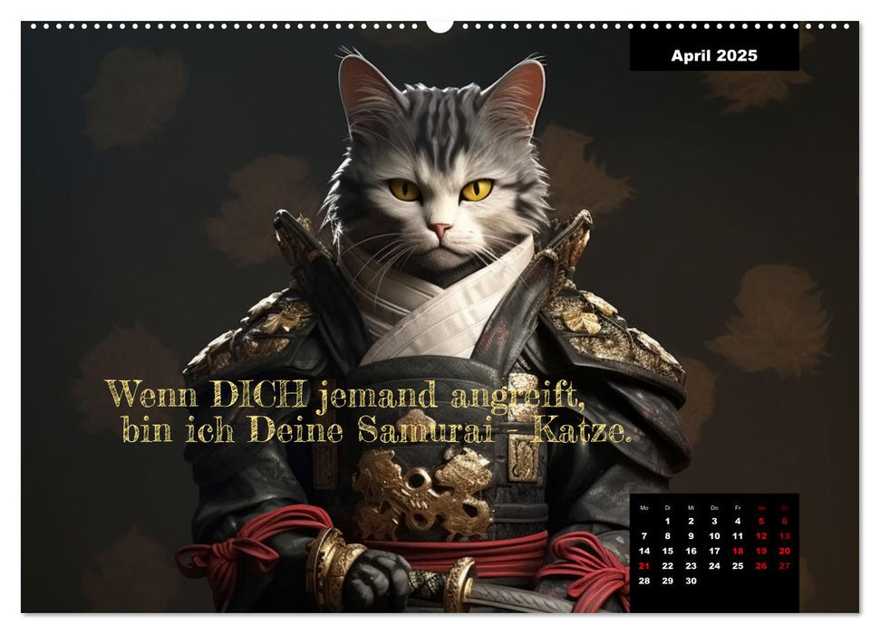 Katzen können alles, außer traurig. (CALVENDO Wandkalender 2025)