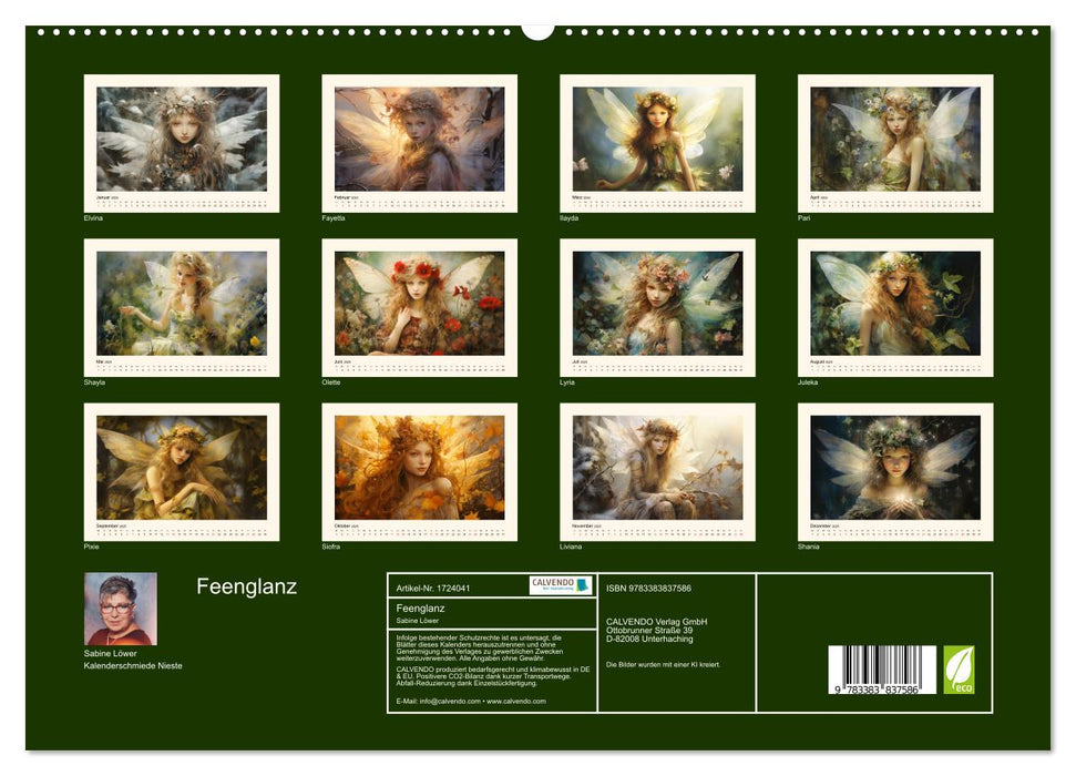 Feenglanz (CALVENDO Premium Wandkalender 2025)