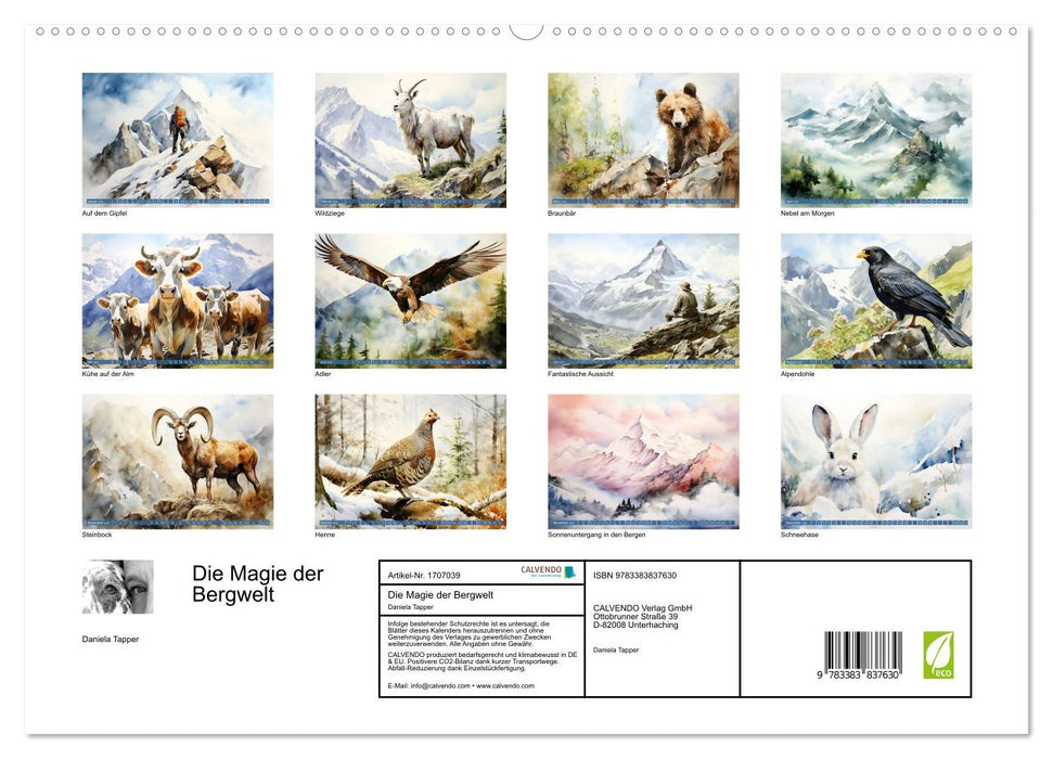 Die Magie der Bergwelt (CALVENDO Premium Wandkalender 2025)