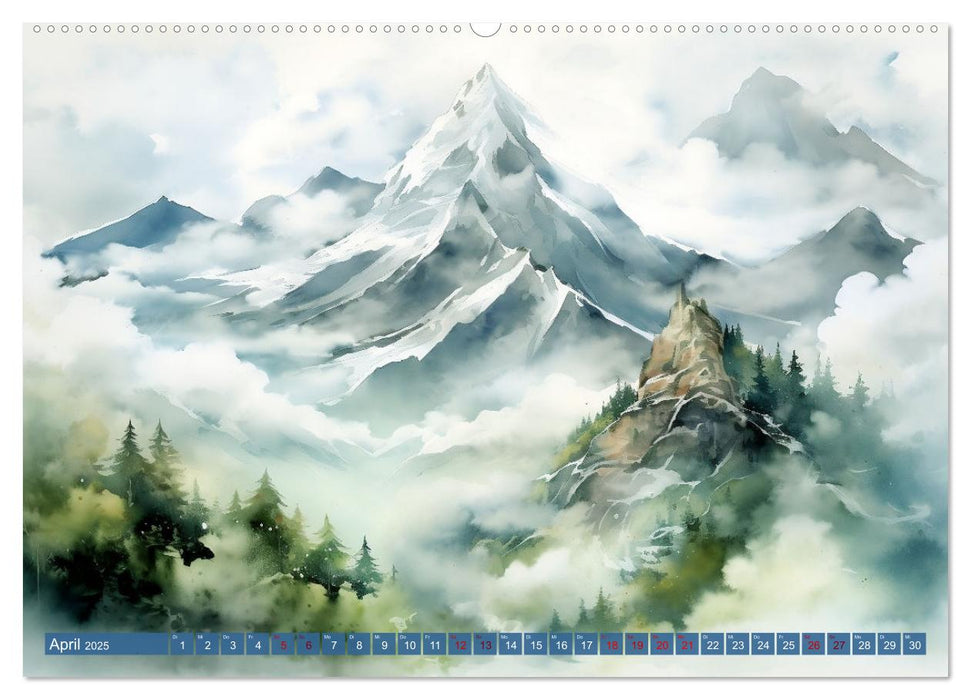 Die Magie der Bergwelt (CALVENDO Premium Wandkalender 2025)