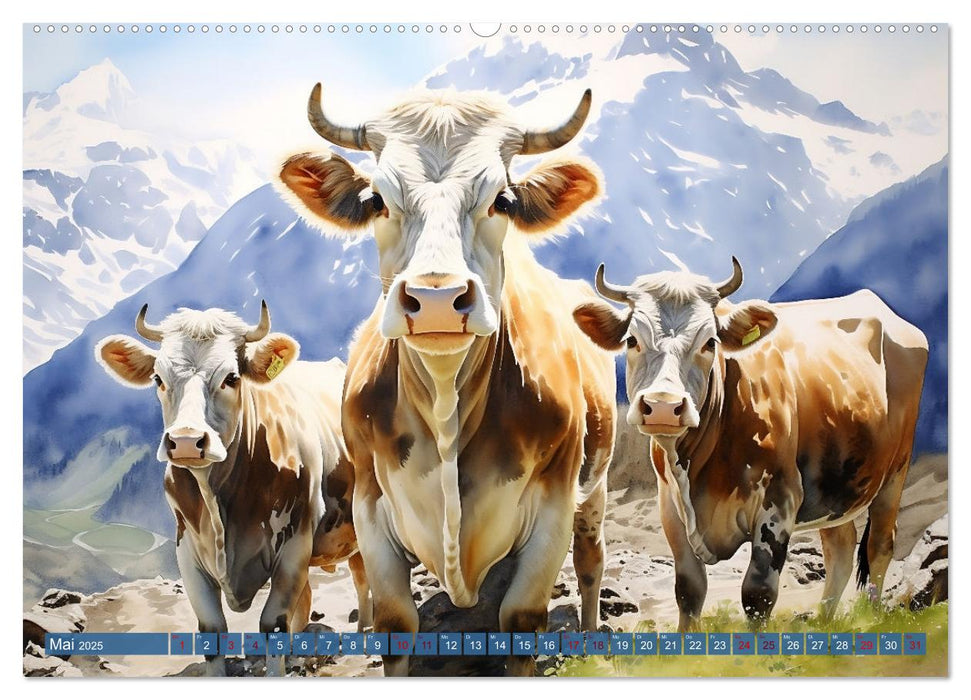 Die Magie der Bergwelt (CALVENDO Premium Wandkalender 2025)