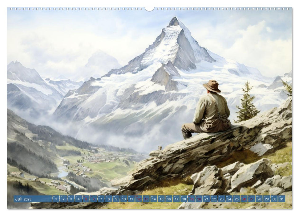 Die Magie der Bergwelt (CALVENDO Premium Wandkalender 2025)