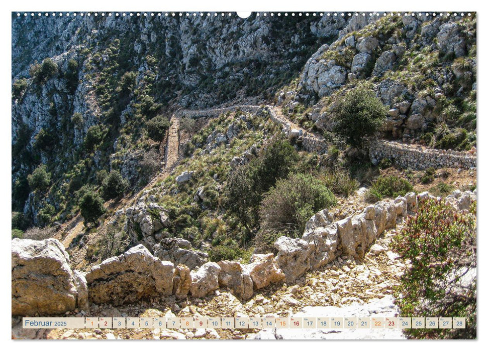 Tramuntana Trekking - Wandern auf Mallorca (CALVENDO Wandkalender 2025)